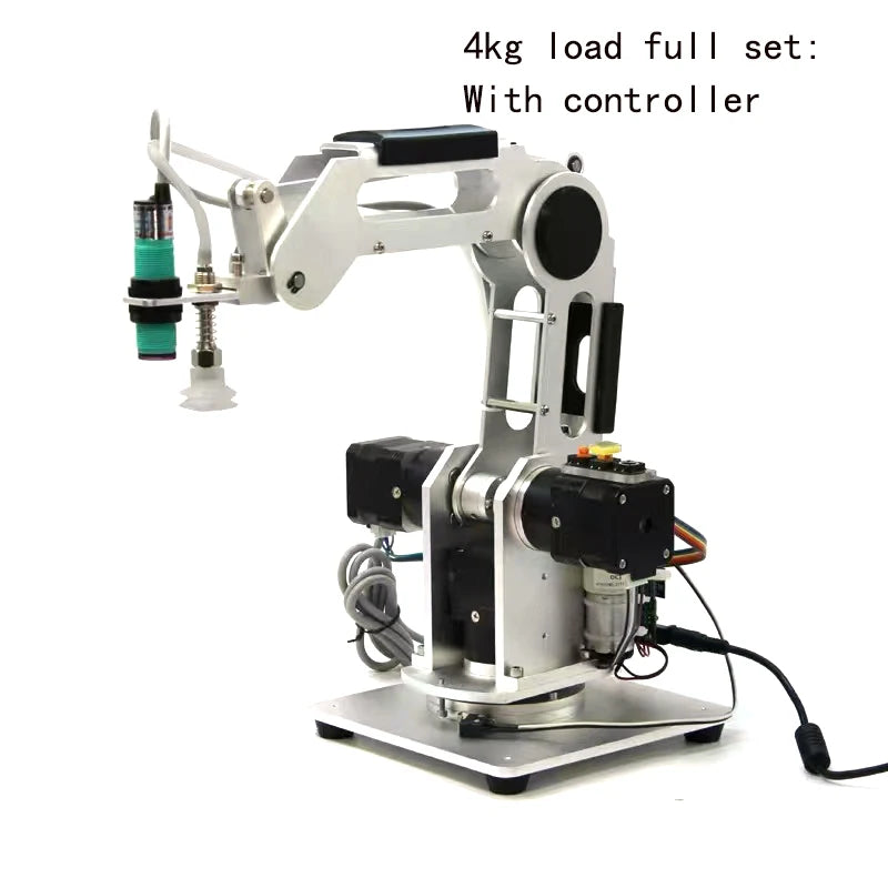 0.5/2.5/4Kg Load 3-Axis Stepping Mechanical Robotic Arm Manipulator Robot for Wifi Robot Kit Compatible Metal Claw/Suction Cups/