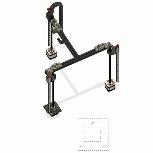 1.9 Trident Independent 3Z Industrial Grade Farm Corexy High Speed 3D Printer