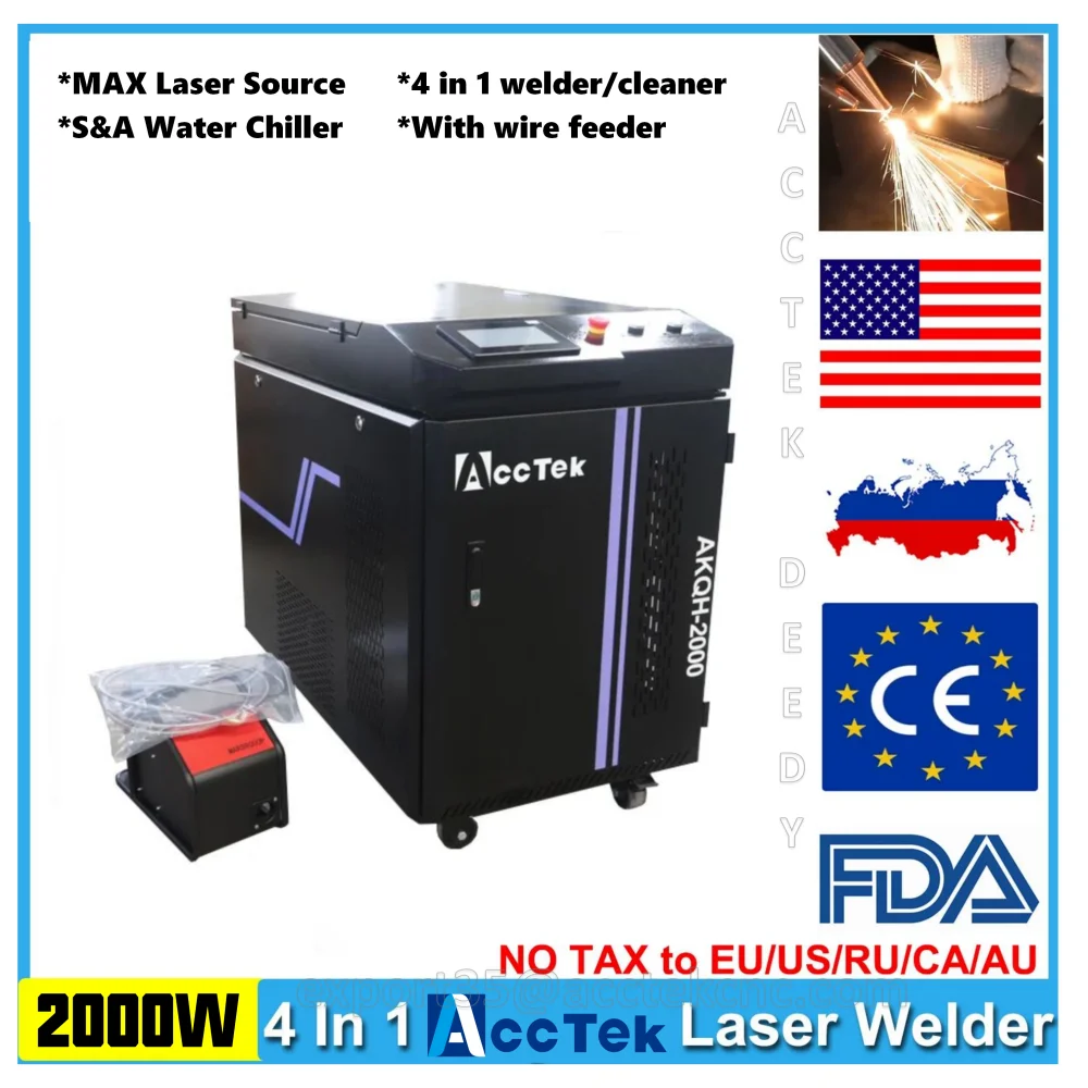 1000W 1500W 2000W 3000W Handheld Fiber Laser Welding Machine Welding Equipment  Laser Soldering With Auto Wire Feeder