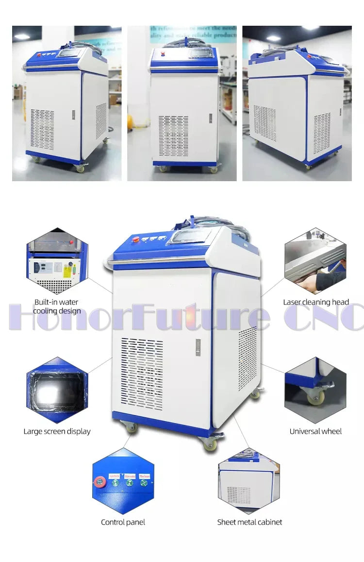 1000W 1500W 2KW Laser Rust Removal Cleaning Machine Laser Welding And Cutting 3 In 1 Multifunctional Equipment