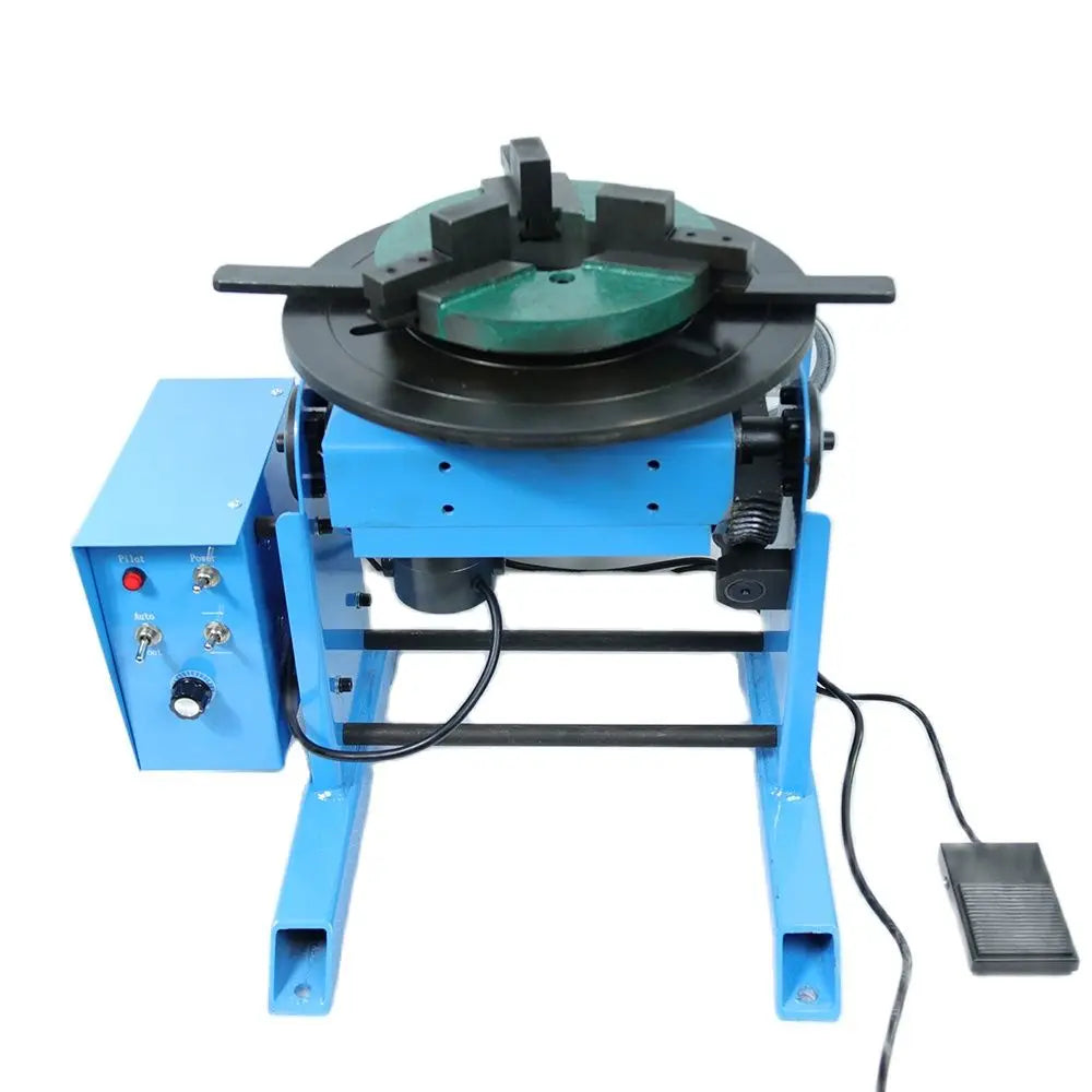 100KG Heavy Duty Rotary Welding Positioner Turntable HD-100 Welding Table Rotator Weld Positioning Equipment with WP400 Chuck