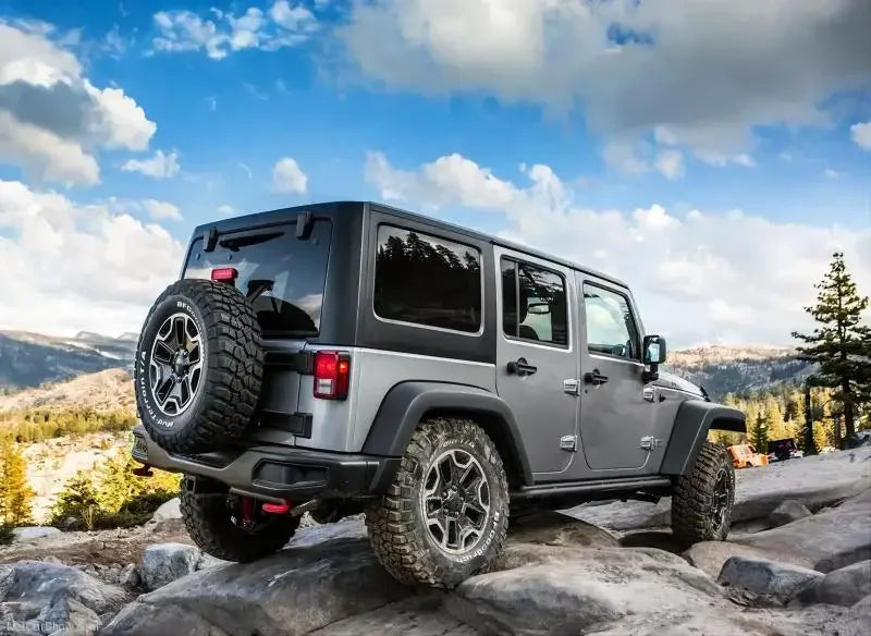 10th Anniversary Edition Style Black Texture Alloy Offroad Rear Bumper for 2007-2018 Jeep Mopar Wrangler JK Rubicon