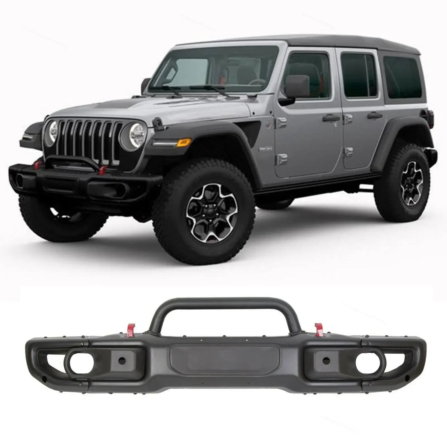 10th Anniversary Front Bumper with Fog lights for Jeep Wrangler Rubicon JT JL 2018+