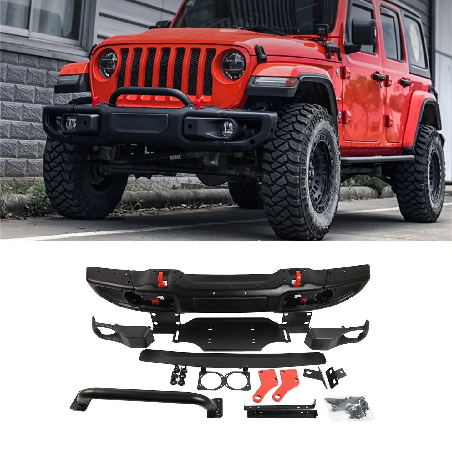 10th Anniversary Front Bumper with Fog lights for Jeep Wrangler Rubicon JT JL 2018+