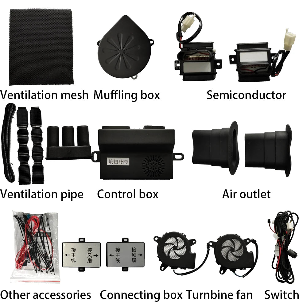 12v Seat Cooler and Heater for Cars with Fans