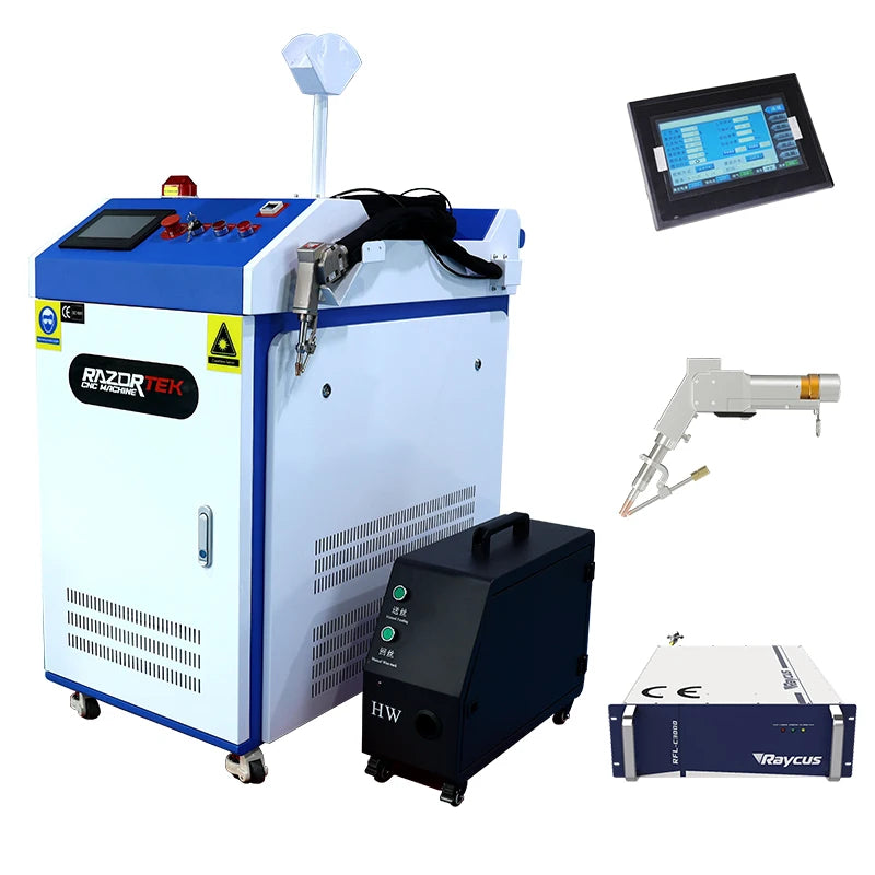 1500W Stainless Steel Aluminum Metal Fiber Hand Held Laser Welding Machine Spot Welding Machine Laser Equipment