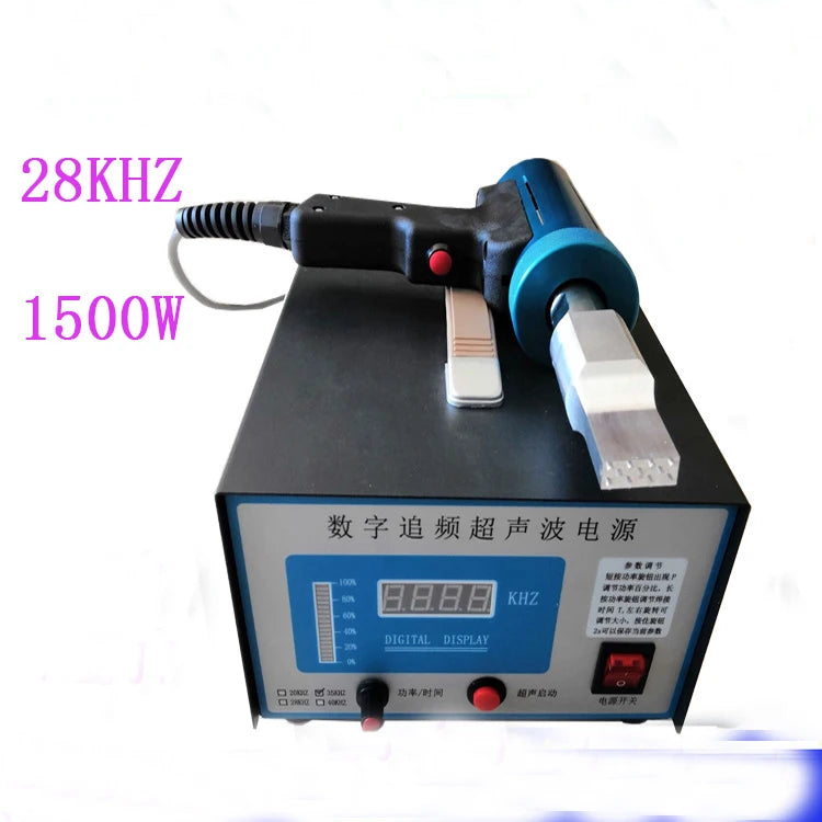 1500W Ultrasonic Plastic Welding Machine Plastic Spot Welder Ultrasonic Welding Equipment Mash Welder Tool Custom Welding Head