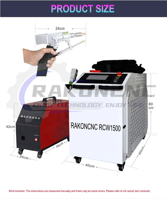 1500W Water Cooling Cooled Handheld Hand Held Fiber Laser Welding Machine Equipment Portable For Metals