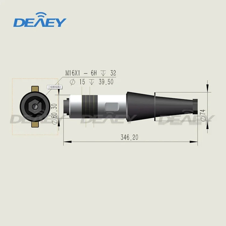 15khz 2000W Machine Part Welding Equipment Plastic Generator Ultrason Eyelet Welder System Ultrasonic Transducer Parts