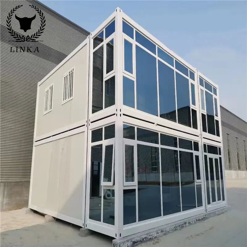 1Container mobile home custom glass curtain wall home villa sun room construction site mobile office box room