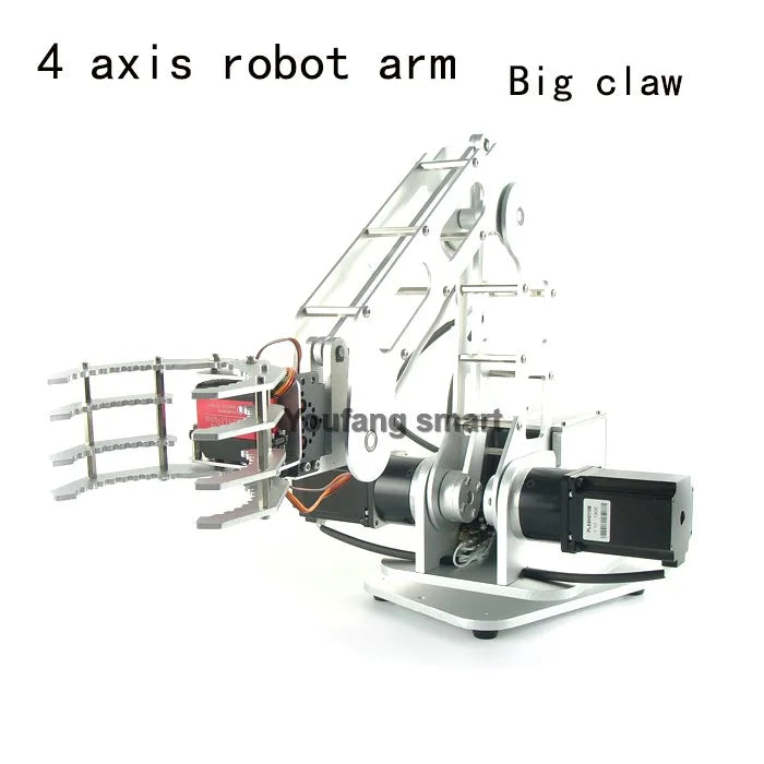2.5kg Load 3-Axis Mechanical Robot Arm with Stepper Motor Aluminum Alloy Industrial Robot Arm Compatible Suction Cups/Claw/Clamp