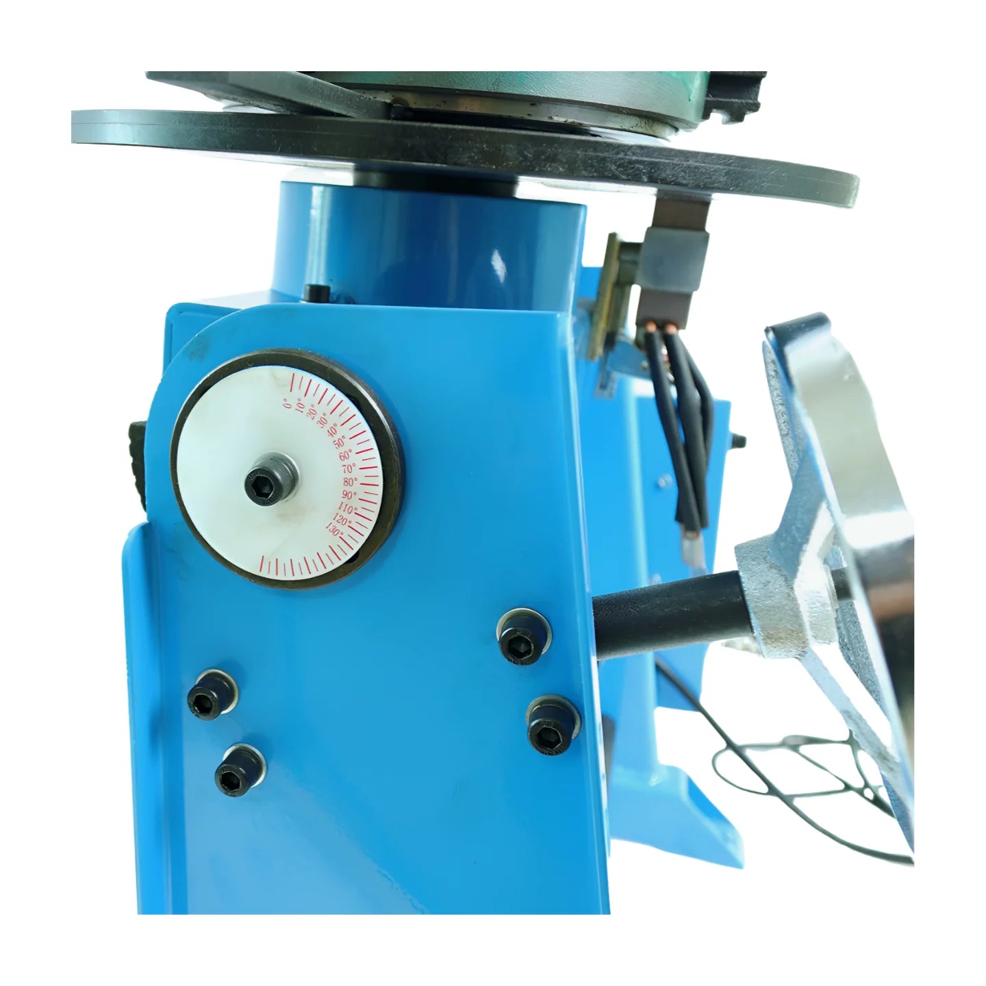 200KG Welding Positioner Heavy Duty Turntable Rotary Table Weld Positioning Equipment 45mm 75mm Central Hole with WP300 Chuck