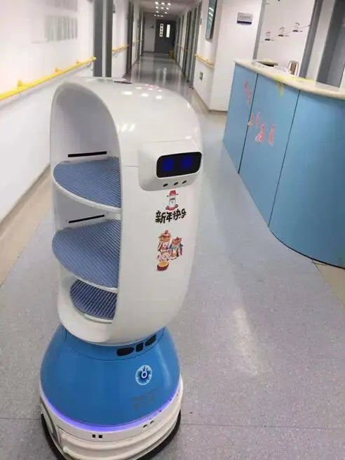 2020 Most Welcomed Leeno Customized Intelligent Food Delivery Smart Robot for Restaurant