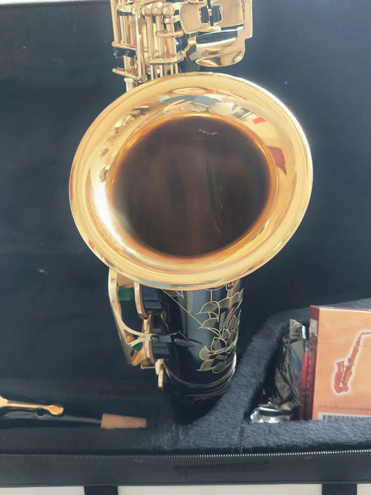 2024 Best quality New Black Alto saxophone 875EX Model E-Flat Professional Sax music instrument With case
