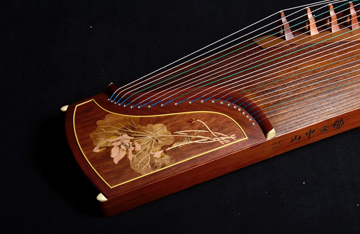 21 String Guzheng Dunhuang 7694RR Qingshui Hibiscus Chinese Musical Instrument