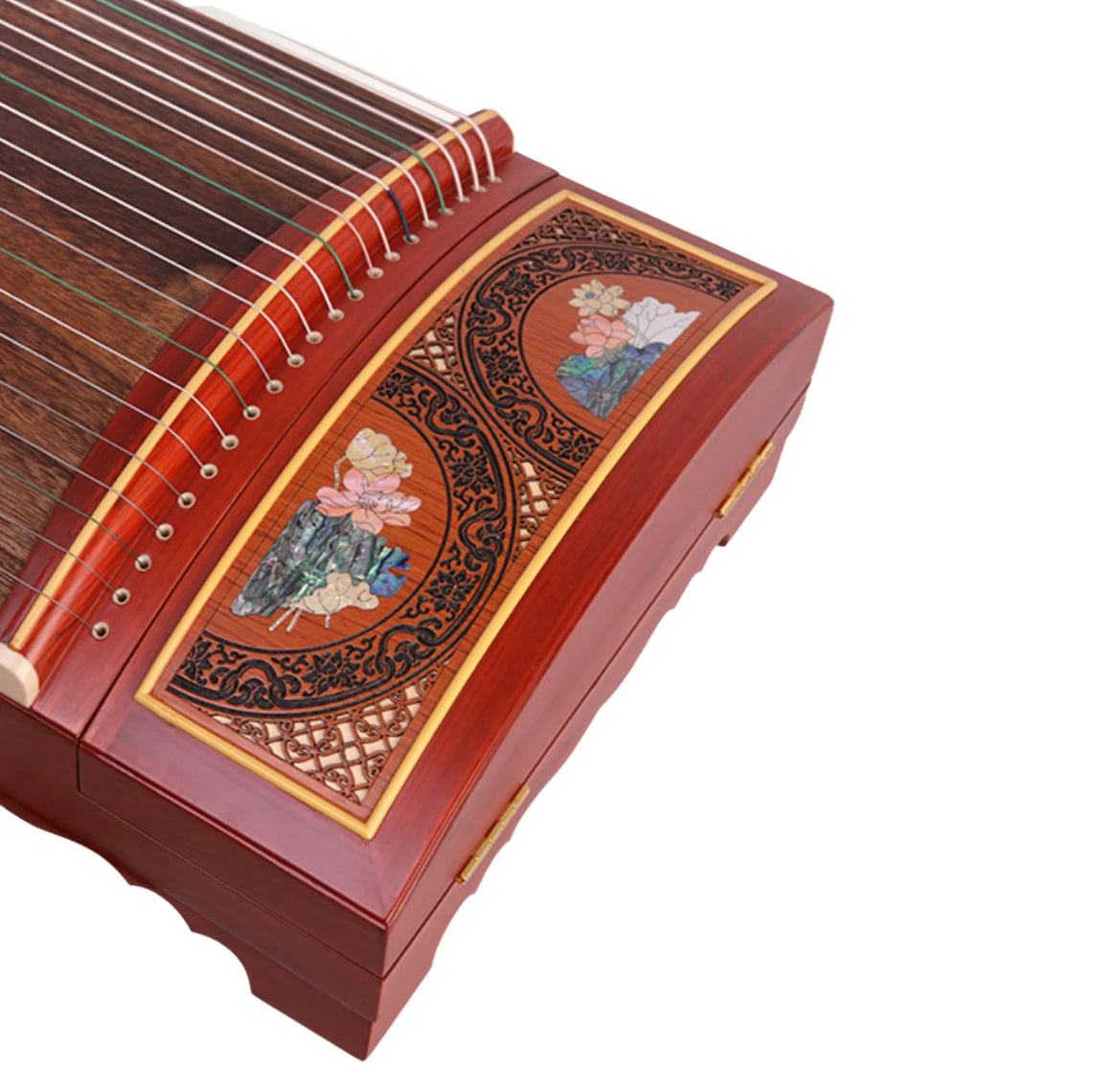 21 String Guzheng Mahogany Hibiscus