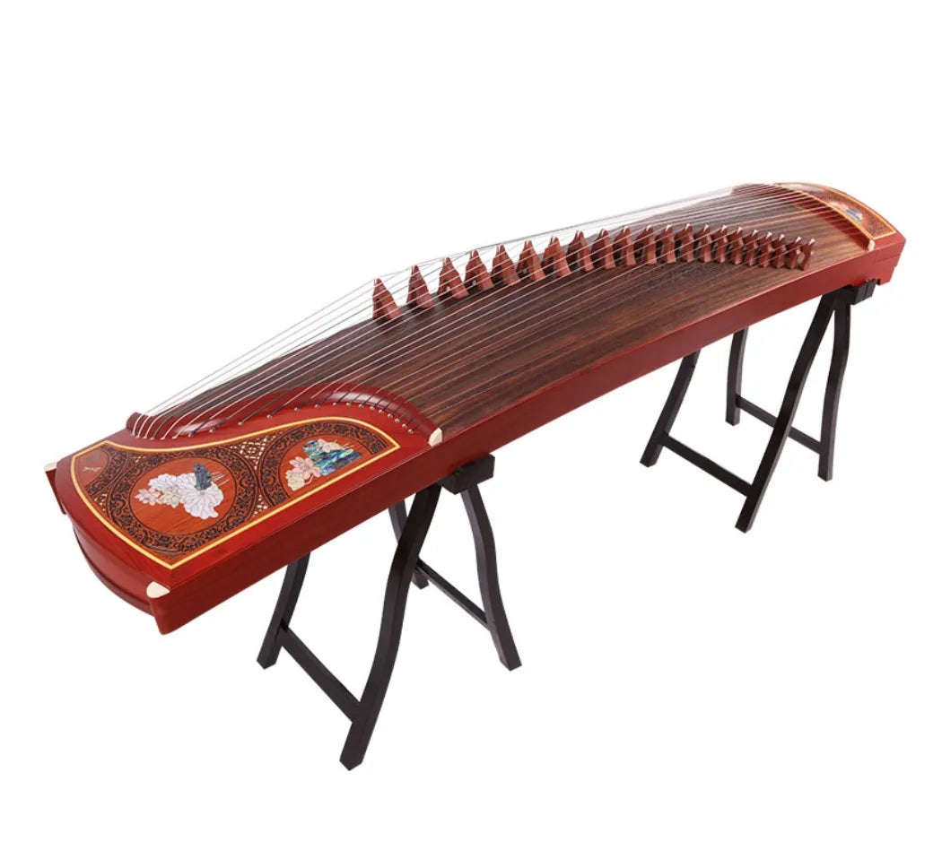 21 String Guzheng Mahogany Hibiscus