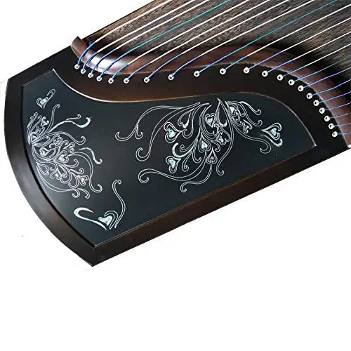 21-string Chinese musical instrument Ebony Guzheng