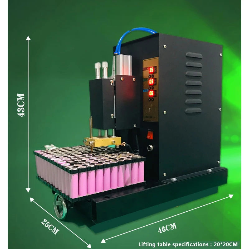 220V Large Battery Pneumatic Car Equipment 1Kw Portable Welding Machine Ac Spot Welding Machine Lithium Battery Welding Tool