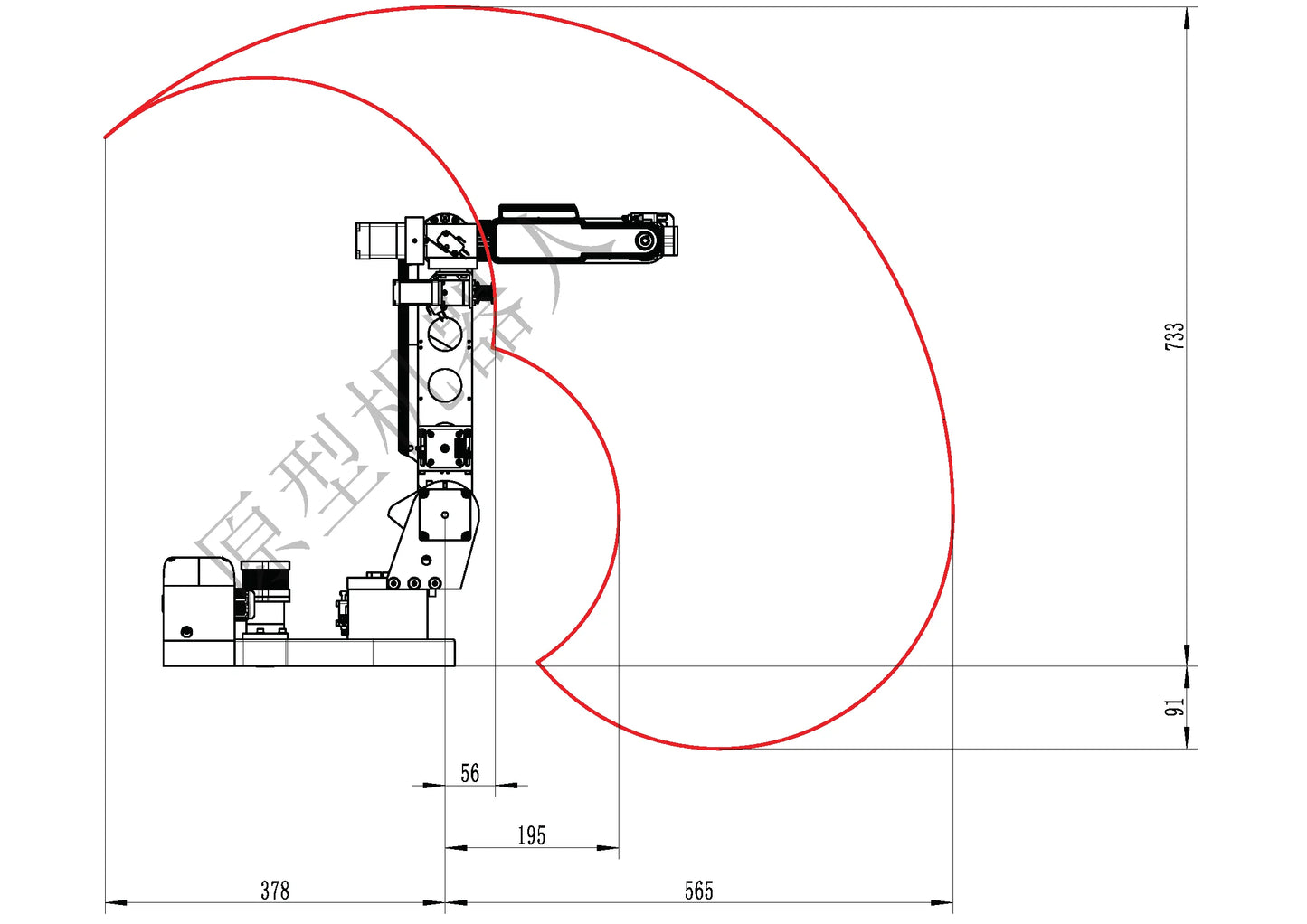 2KG Load 6 DOF Robotic Arm Industrial Desktop Mechanical Arm for AI Project Training to Motor Controller AR4 ROS Open Source Kit