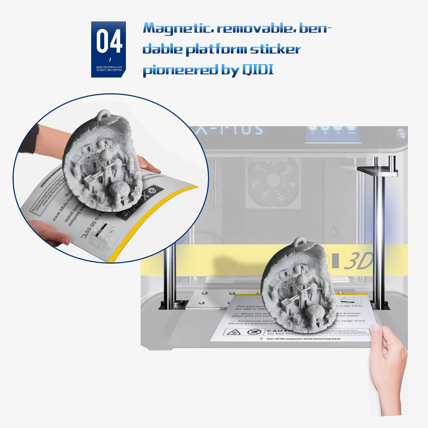 3D Printer Industrial Grade with 4.3In Color Touchscreen Support Resume Printing Quick Leveling WiFi Function Air Purification