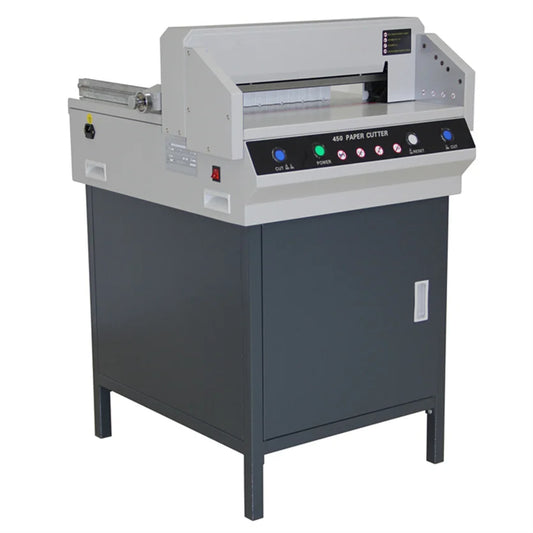 450V+ Sheets A3 A4 Industrial Electric Programmed Small Paper Cutting Machine