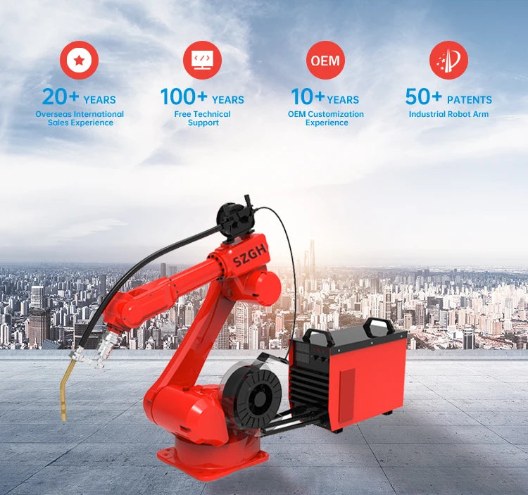6 Axis Cnc Industrial Automatic Arm Robot Welding Equipment With Robotic Arm Welding Robot