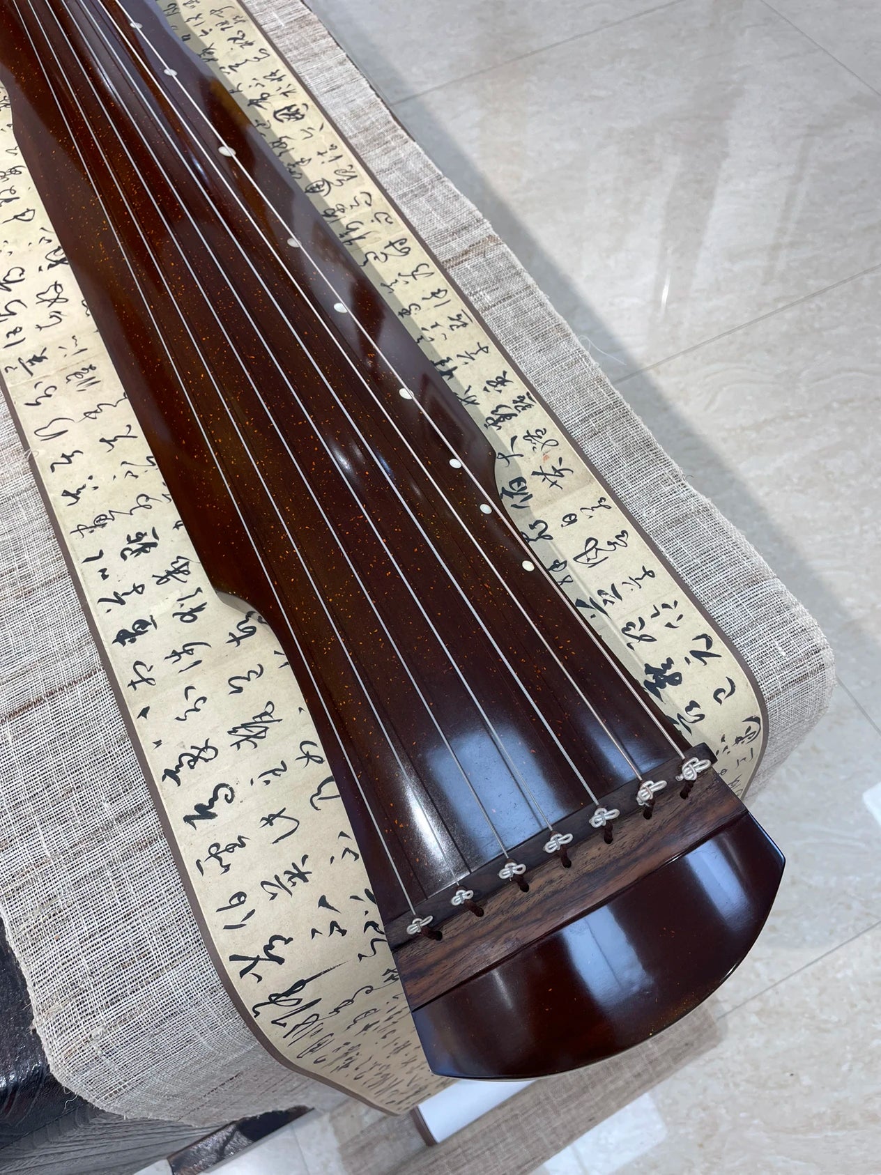 7 Strings 98CM tall mini Guqin Chinese Lyre Ancient China shorty Zither Gu Qin Musical Instruments Free Shipping with case