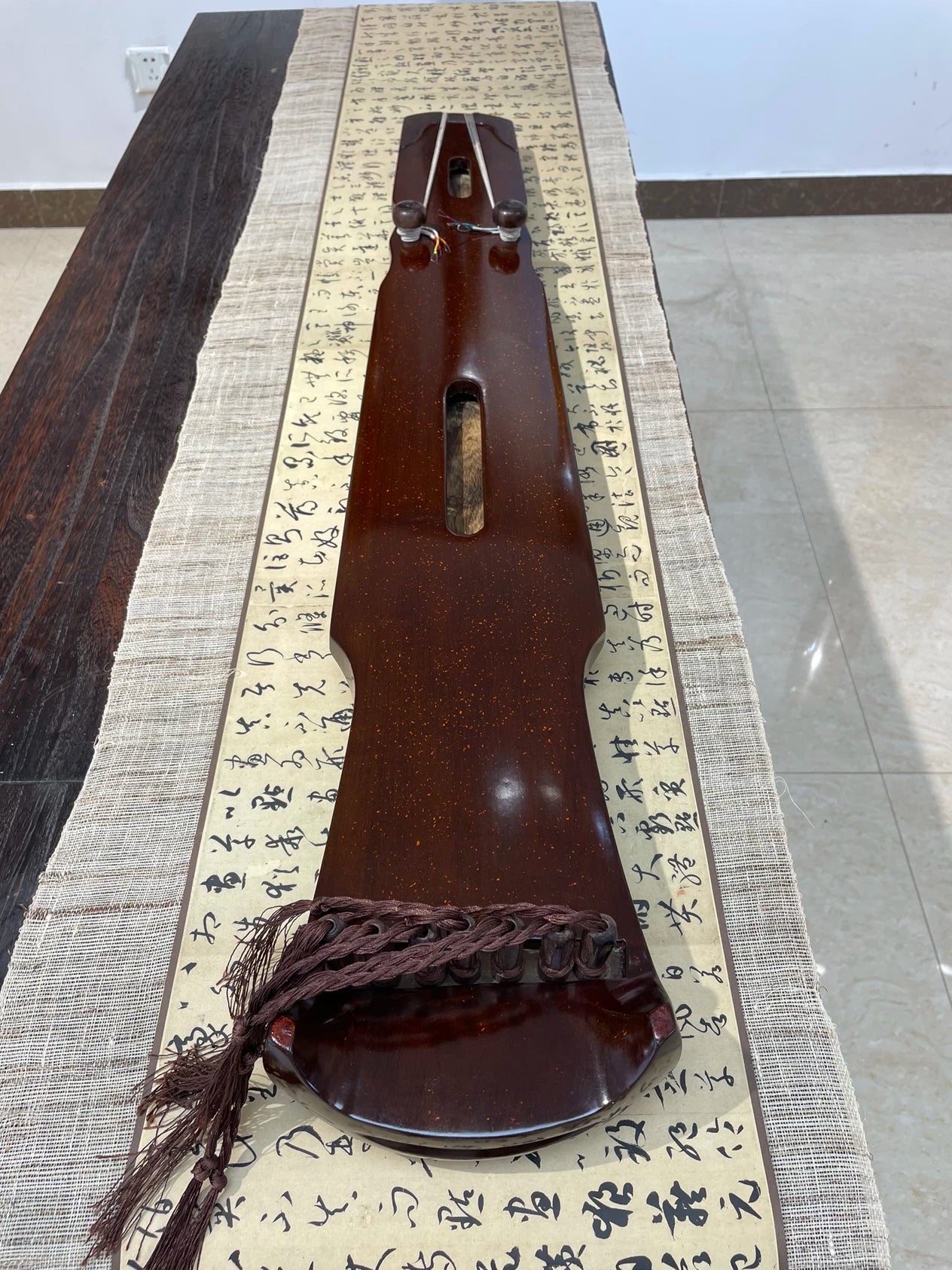 98cm mini guqin fu xi shorty Lyre 7 Strings Ancient Chinese Zither Musical Instruments zither and Case solid AAA fir wood Guqin