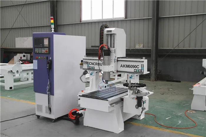 ACCTEK Manufacture Small 6090 ATC Cnc Wood Machine With Carousel Disc Tool Changer Cnc Router For Tapping