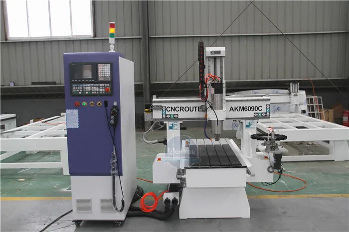 ACCTEK Manufacture Small 6090 ATC Cnc Wood Machine With Carousel Disc Tool Changer Cnc Router For Tapping