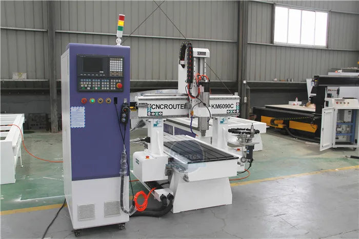 ACCTEK Manufacture Small 6090 ATC Cnc Wood Machine With Carousel Disc Tool Changer Cnc Router For Tapping