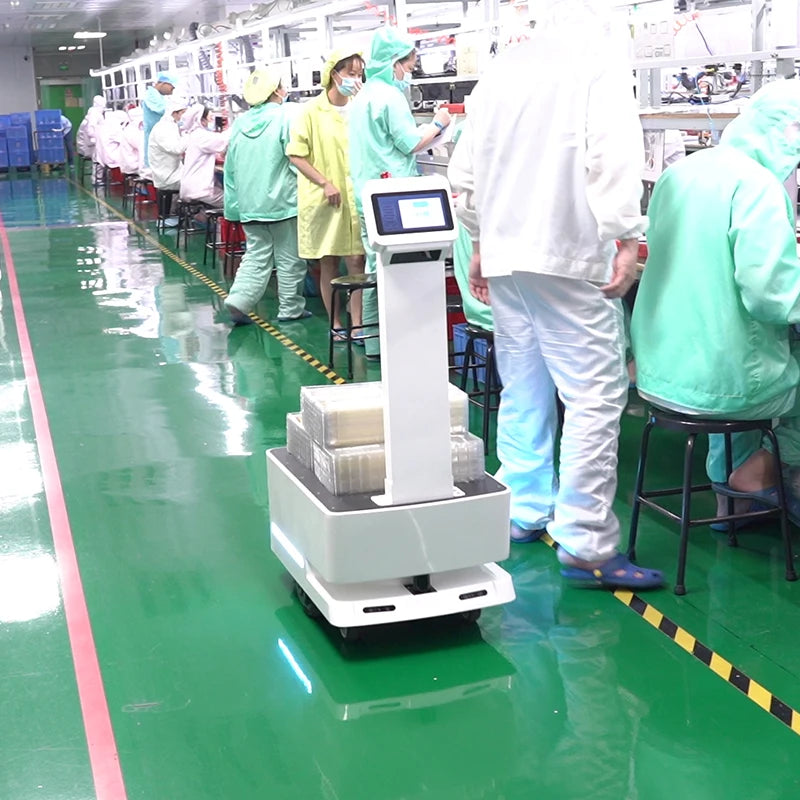 AGV Transport Handling Robot Industrial Logistics Transmission Delivery Robot Factory Delivery Robot Workshop AMR