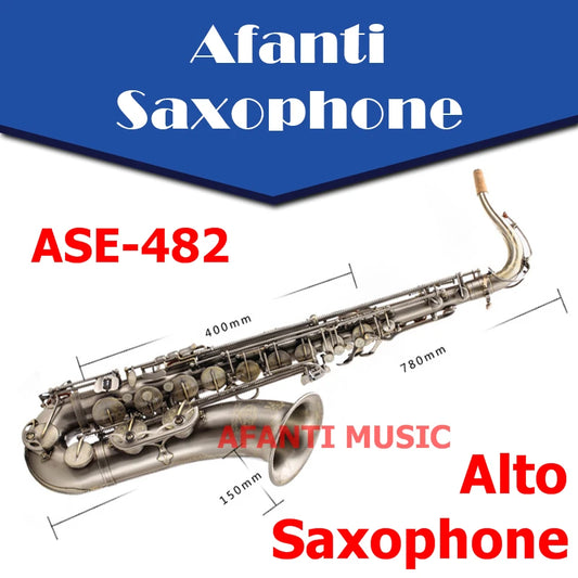 Afanti Music Eb tone / Brass body / Gilding Alto Saxophone (ASE-482)