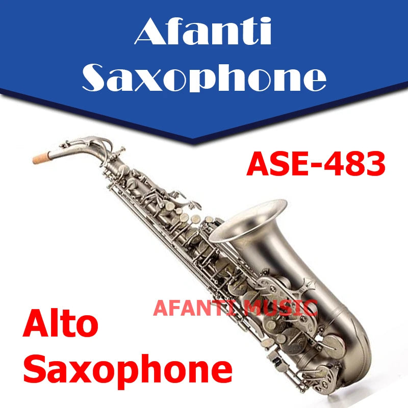 Afanti Music Eb tone / Brass body / Gold finish Alto Saxophone (ASE-483)