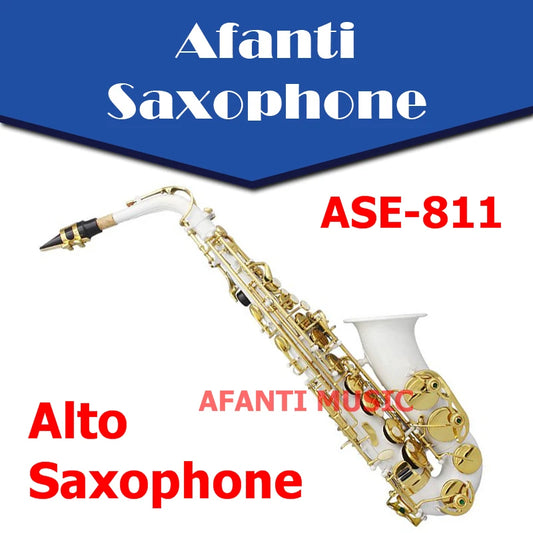 Afanti Music Eb tone /  Nickel Plated Eb Alto Saxophone (ASE-811)