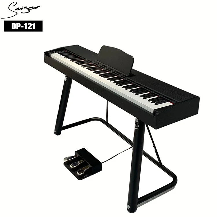 Affordable 88 key portable digital piano with full weighted hammer action keyboard electric digital piano