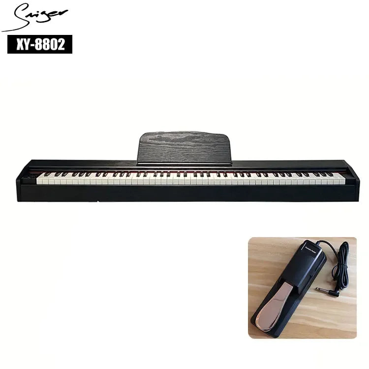 Affordable 88 key portable digital piano with full weighted hammer action keyboard electric digital piano