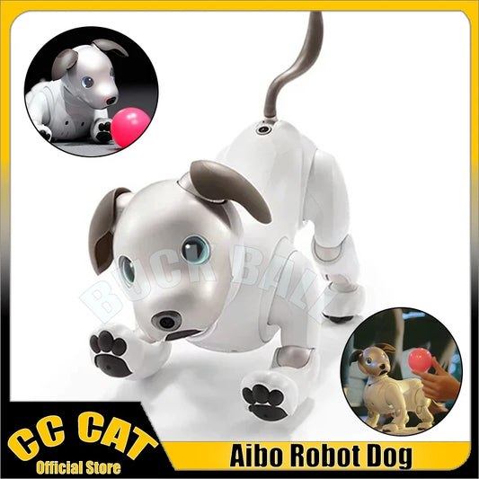 Aibo Intelligent Electronic Simulate Pet Robot New Upgraded Entertainment Robot White Grey Robot Dog Christmas Gift For Children