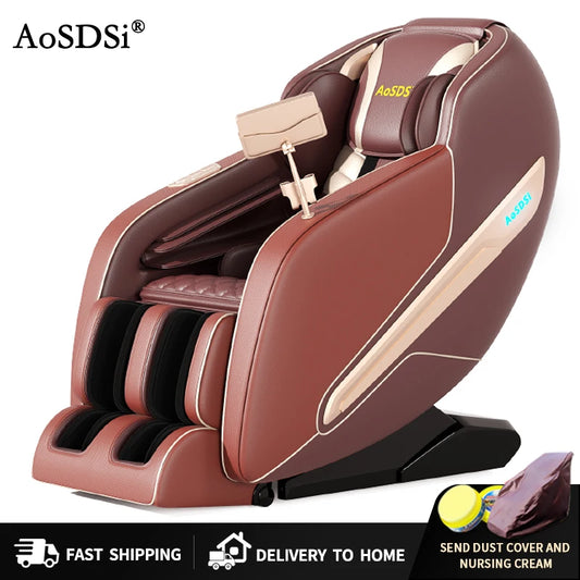 AoSDSi Newest Massage Chair Full Body Electric AI Smart Recliner SL Track Zero Gravity For Home Office Shiatsu 4D Massage Chairs