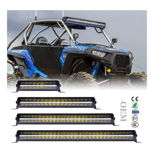 Atv Utv Drl Laser Projector Reverse Rear Leazer Ledbar Slim Led Roof Off Road Bar Lights Bar For Wrangler Truck Cars Light Bar