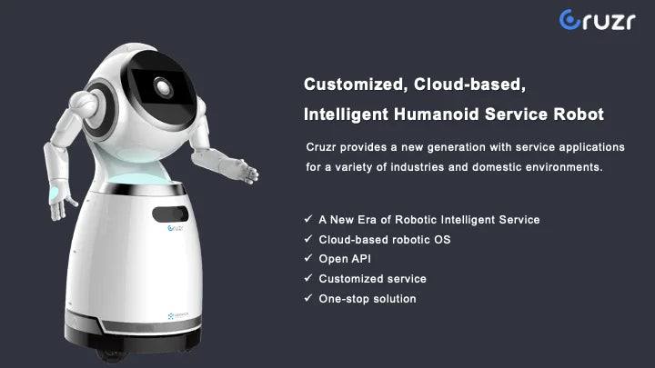 Auto Charge Intelligent robot consultant humanoid smart service reception  face recognition greeting