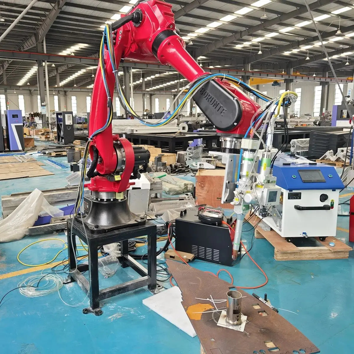 Automatic 6 Axis Robot Arm Fiber Laser Welding Machine Robotic Smart Equipment Industrial