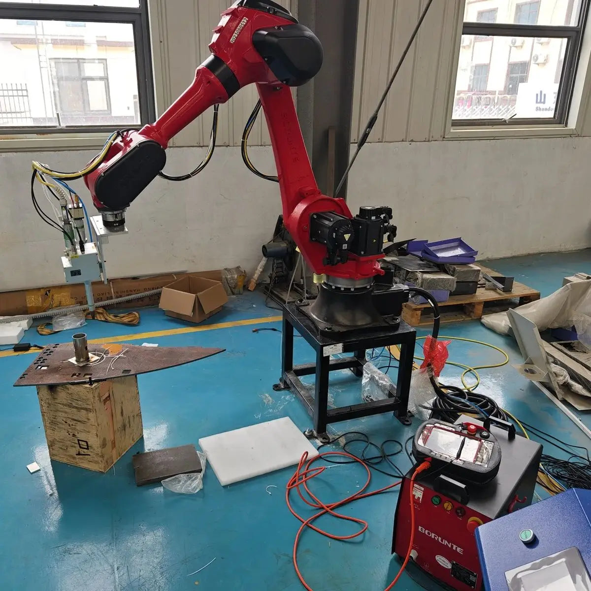 Automatic 6 Axis Robot Arm Fiber Laser Welding Machine Robotic Smart Equipment Industrial