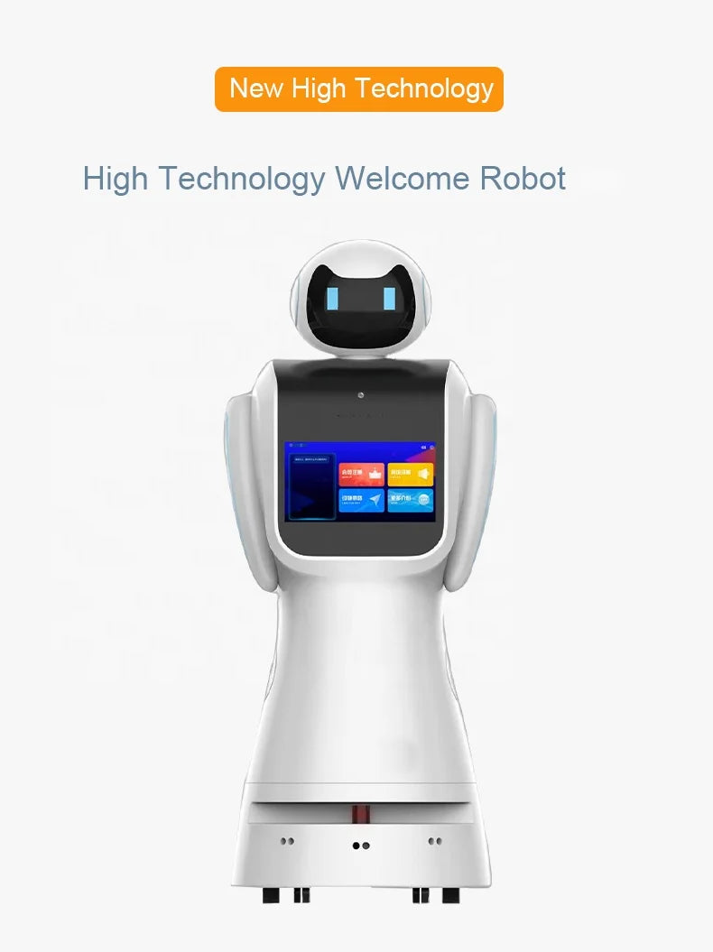 Automatic Charge Intelligent Robot Smart Catering Hotel Reception Serving Humanoid