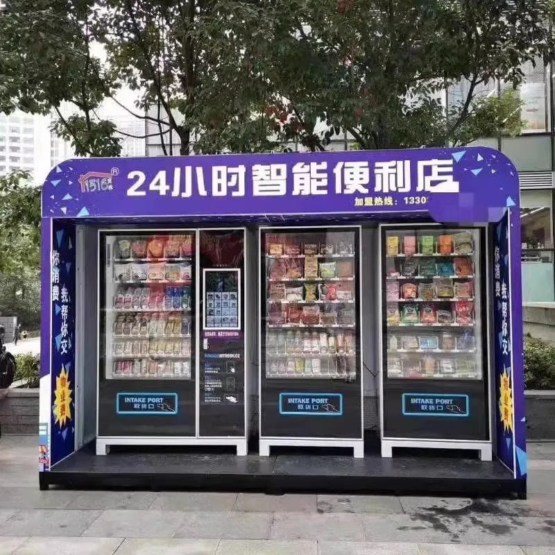 Automatic vending machine 24-hour unmanned sales scanning code self-service vending machine grid beverage snack vending machine