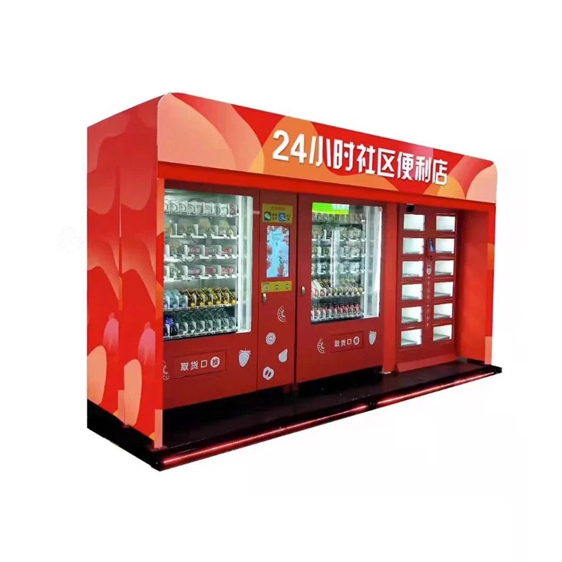 Automatic vending machine 24-hour unmanned sales scanning code self-service vending machine grid beverage snack vending machine