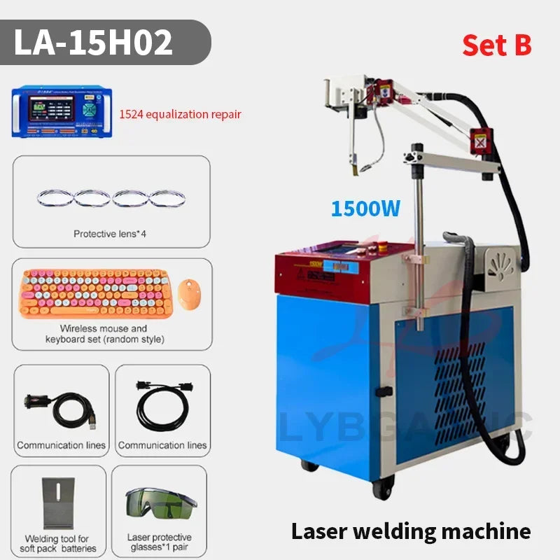 Automotive Lithium Battery Welding Laser Welder Machine Spot Soldering Handheld Cantilever Pressure Equipment 220V 1500W