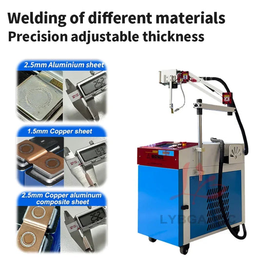 Automotive Lithium Battery Welding Laser Welding Machine Battery Spot Welding Handheld Cantilever Pressure Equipment 220V 1500W