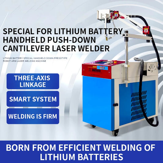 Automotive lithium battery welding laser welding machine soft pack battery spot welding handheld cantilever pressure equipment